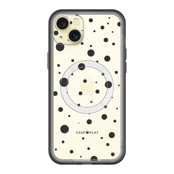 スリムプロテクションプレミアムケース with MagSafe［ Dippin dots Black - ディッピンドッツ ブラック ］