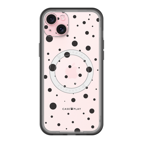 スリムプロテクションプレミアムケース with MagSafe［ Dippin dots Black - ディッピンドッツ ブラック ］