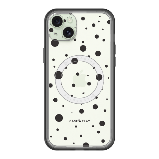 スリムプロテクションプレミアムケース with MagSafe［ Dippin dots Black - ディッピンドッツ ブラック ］