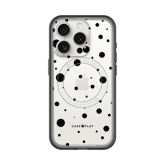 スリムプロテクションプレミアムケース with MagSafe［ Dippin dots Black - ディッピンドッツ ブラック ］