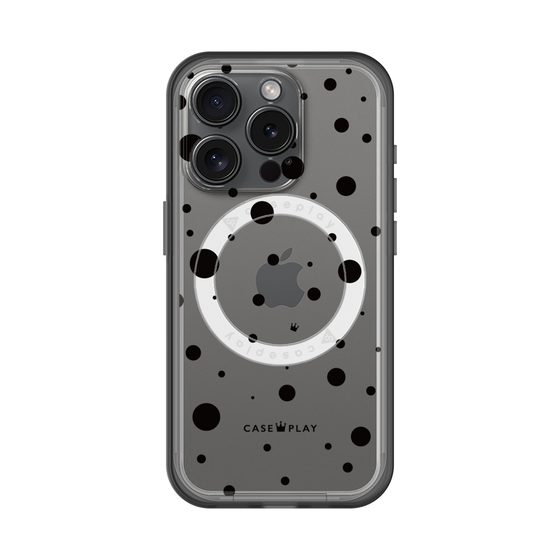 スリムプロテクションプレミアムケース with MagSafe［ Dippin dots Black - ディッピンドッツ ブラック ］