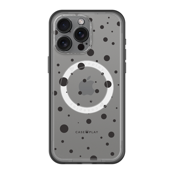 スリムプロテクションプレミアムケース with MagSafe［ Dippin dots Black - ディッピンドッツ ブラック ］