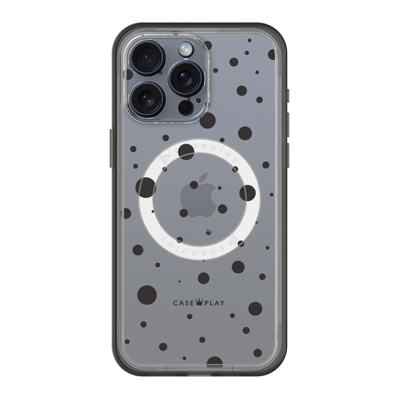 スリムプロテクションプレミアムケース with MagSafe［ Dippin dots Black - ディッピンドッツ ブラック ］