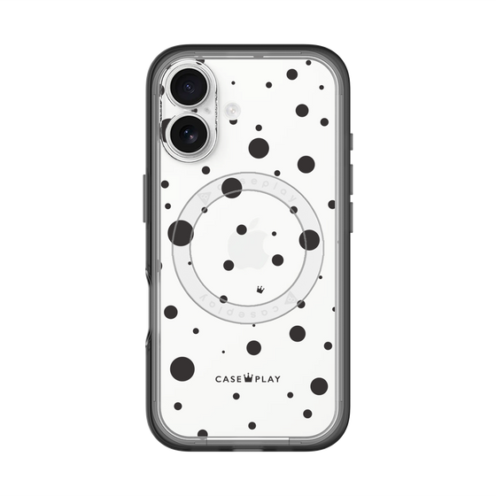 スリムプロテクションプレミアムケース with MagSafe［ Dippin dots Black - ディッピンドッツ ブラック ］