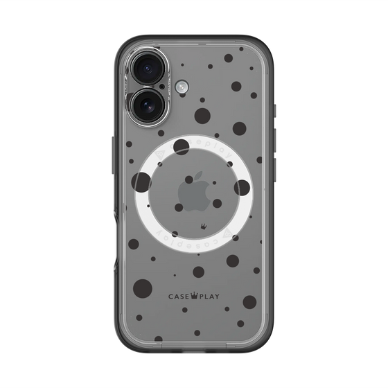 スリムプロテクションプレミアムケース with MagSafe［ Dippin dots Black - ディッピンドッツ ブラック ］