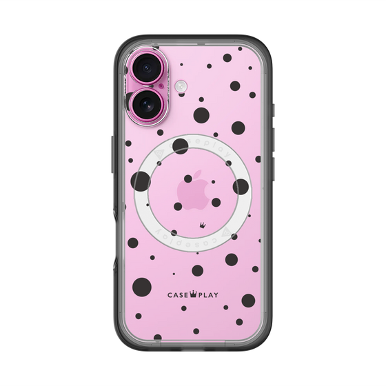 スリムプロテクションプレミアムケース with MagSafe［ Dippin dots Black - ディッピンドッツ ブラック ］