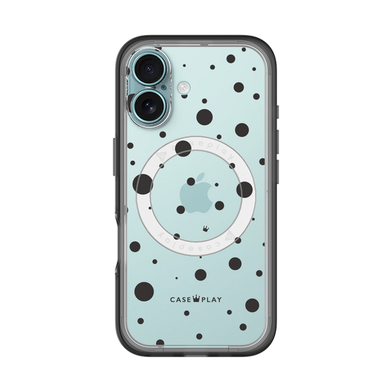 スリムプロテクションプレミアムケース with MagSafe［ Dippin dots Black - ディッピンドッツ ブラック ］