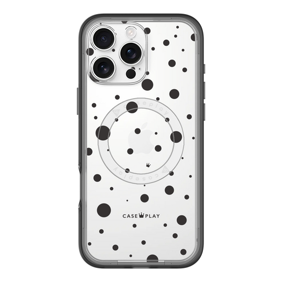 スリムプロテクションプレミアムケース with MagSafe［ Dippin dots Black - ディッピンドッツ ブラック ］