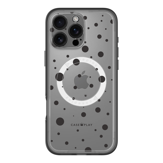 スリムプロテクションプレミアムケース with MagSafe［ Dippin dots Black - ディッピンドッツ ブラック ］