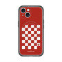スリムプロテクションプレミアムケース with MagSafe［ Racing checkered flag Red - レーシングチェッカーフラッグ レッド ］