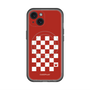 スリムプロテクションプレミアムケース with MagSafe［ Racing checkered flag Red - レーシングチェッカーフラッグ レッド ］