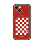 スリムプロテクションプレミアムケース with MagSafe［ Racing checkered flag Red - レーシングチェッカーフラッグ レッド ］