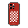 スリムプロテクションプレミアムケース with MagSafe［ Racing checkered flag Red - レーシングチェッカーフラッグ レッド ］