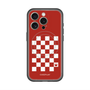 スリムプロテクションプレミアムケース with MagSafe［ Racing checkered flag Red - レーシングチェッカーフラッグ レッド ］