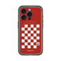 スリムプロテクションプレミアムケース with MagSafe［ Racing checkered flag Red - レーシングチェッカーフラッグ レッド ］