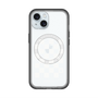 スリムプロテクションプレミアムケース with MagSafe［ Racing checkered flag White - レーシングチェッカーフラッグ ホワイト ］