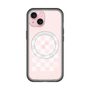 スリムプロテクションプレミアムケース with MagSafe［ Racing checkered flag White - レーシングチェッカーフラッグ ホワイト ］