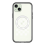 スリムプロテクションプレミアムケース with MagSafe［ Racing checkered flag White - レーシングチェッカーフラッグ ホワイト ］