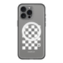 スリムプロテクションプレミアムケース with MagSafe［ Racing checkered flag White - レーシングチェッカーフラッグ ホワイト ］