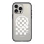 スリムプロテクションプレミアムケース with MagSafe［ Racing checkered flag White - レーシングチェッカーフラッグ ホワイト ］