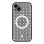 スリムプロテクションプレミアムケース with MagSafe［ CASEPLAY Crown dots White - ケースプレイ・クラウン・ドッツ ホワイト ］