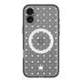 スリムプロテクションプレミアムケース with MagSafe［ CASEPLAY Crown dots White - ケースプレイ・クラウン・ドッツ ホワイト ］