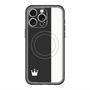スリムプロテクションプレミアムケース with MagSafe［ CASEPLAY Bi-Colors Black & White - ケースプレイ・バイカラー ブラック＆ホワイト ］