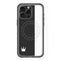スリムプロテクションプレミアムケース with MagSafe［ CASEPLAY Bi-Colors Black & White - ケースプレイ・バイカラー ブラック＆ホワイト ］