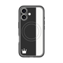 スリムプロテクションプレミアムケース with MagSafe［ CASEPLAY Bi-Colors Black & White - ケースプレイ・バイカラー ブラック＆ホワイト ］