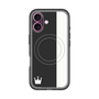 スリムプロテクションプレミアムケース with MagSafe［ CASEPLAY Bi-Colors Black & White - ケースプレイ・バイカラー ブラック＆ホワイト ］