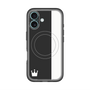 スリムプロテクションプレミアムケース with MagSafe［ CASEPLAY Bi-Colors Black & White - ケースプレイ・バイカラー ブラック＆ホワイト ］