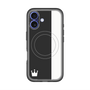 スリムプロテクションプレミアムケース with MagSafe［ CASEPLAY Bi-Colors Black & White - ケースプレイ・バイカラー ブラック＆ホワイト ］
