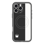 スリムプロテクションプレミアムケース with MagSafe［ CASEPLAY Bi-Colors Black & White - ケースプレイ・バイカラー ブラック＆ホワイト ］
