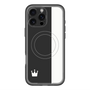 スリムプロテクションプレミアムケース with MagSafe［ CASEPLAY Bi-Colors Black & White - ケースプレイ・バイカラー ブラック＆ホワイト ］