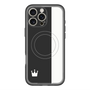 スリムプロテクションプレミアムケース with MagSafe［ CASEPLAY Bi-Colors Black & White - ケースプレイ・バイカラー ブラック＆ホワイト ］