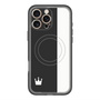 スリムプロテクションプレミアムケース with MagSafe［ CASEPLAY Bi-Colors Black & White - ケースプレイ・バイカラー ブラック＆ホワイト ］