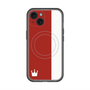 スリムプロテクションプレミアムケース with MagSafe［ CASEPLAY Bi-Colors Red & White - ケースプレイ・バイカラー レッド＆ホワイト ］
