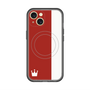 スリムプロテクションプレミアムケース with MagSafe［ CASEPLAY Bi-Colors Red & White - ケースプレイ・バイカラー レッド＆ホワイト ］
