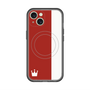 スリムプロテクションプレミアムケース with MagSafe［ CASEPLAY Bi-Colors Red & White - ケースプレイ・バイカラー レッド＆ホワイト ］