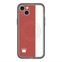 スリムプロテクションプレミアムケース with MagSafe［ CASEPLAY Bi-Colors Red & White - ケースプレイ・バイカラー レッド＆ホワイト ］