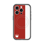 スリムプロテクションプレミアムケース with MagSafe［ CASEPLAY Bi-Colors Red & White - ケースプレイ・バイカラー レッド＆ホワイト ］