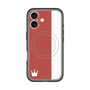 スリムプロテクションプレミアムケース with MagSafe［ CASEPLAY Bi-Colors Red & White - ケースプレイ・バイカラー レッド＆ホワイト ］