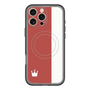スリムプロテクションプレミアムケース with MagSafe［ CASEPLAY Bi-Colors Red & White - ケースプレイ・バイカラー レッド＆ホワイト ］