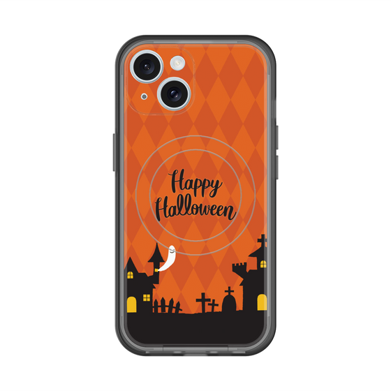 スリムプロテクションプレミアムケース with MagSafe［ Halloween World - Orange ］