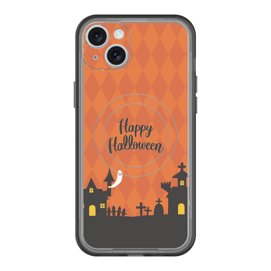 スリムプロテクションプレミアムケース with MagSafe［ Halloween World - Orange ］