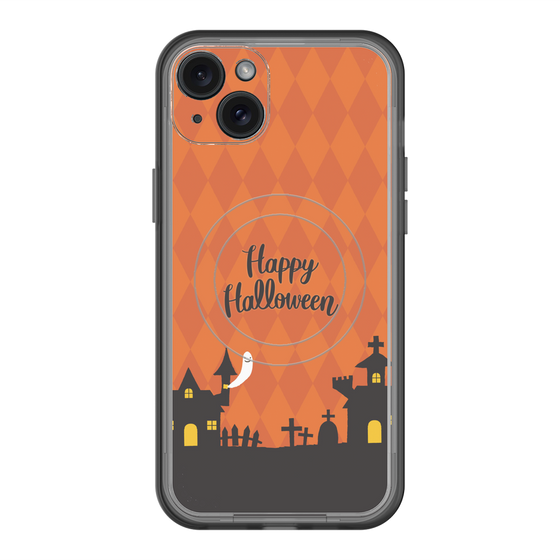 スリムプロテクションプレミアムケース with MagSafe［ Halloween World - Orange ］