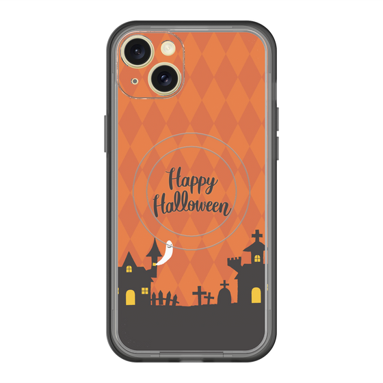 スリムプロテクションプレミアムケース with MagSafe［ Halloween World - Orange ］