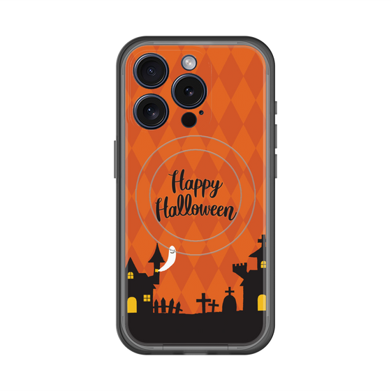 スリムプロテクションプレミアムケース with MagSafe［ Halloween World - Orange ］