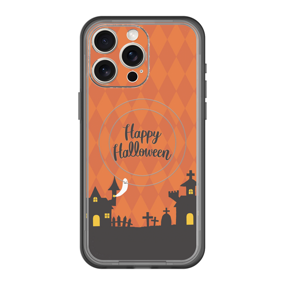 スリムプロテクションプレミアムケース with MagSafe［ Halloween World - Orange ］