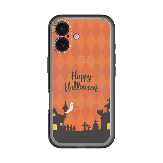スリムプロテクションプレミアムケース with MagSafe［ Halloween World - Orange ］